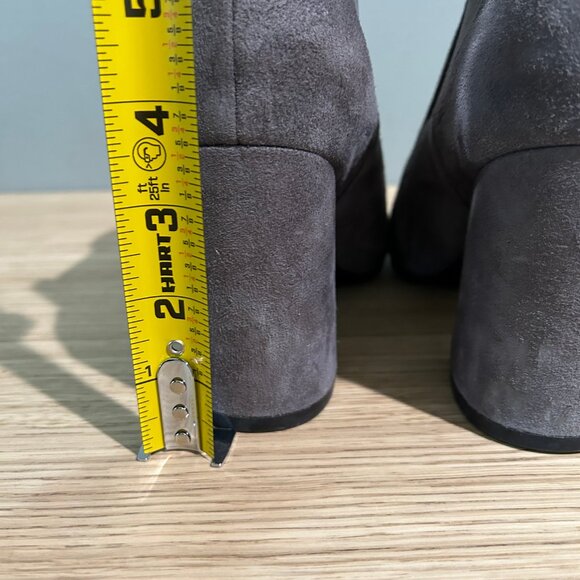 COLE HAAN Whitlyn Grey Suede Booties - Picture 2 of 5